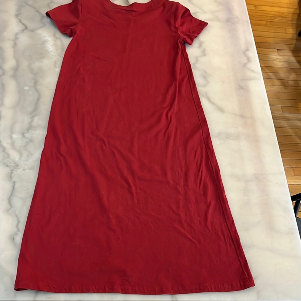 🎈Islandwear Hawaiian Asian Red Fans Maxi Sundress🎁Sale Fill $20 Box up to 5lbs📦 - Picture 3 of 5